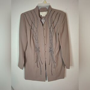 Elegant Embellished Women's Jacket size 8
